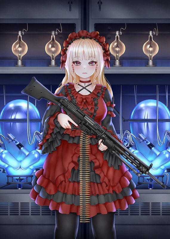 ゴスロリ服と機関銃