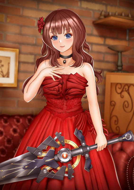 赤ドレスの楓さん